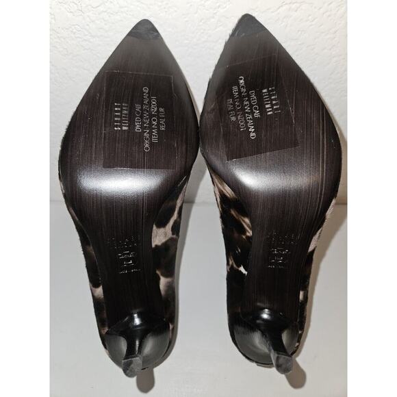 New! Stuart Weitzman Pipe Nouveau Calf Hair Leopard Print Pumps Size 10 - Picture 8 of 11